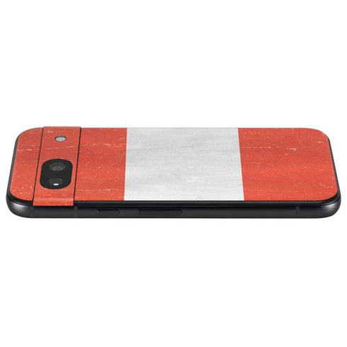 Peru Flag Distressed Google Pixel 8a Skin